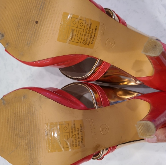 Coral stiletto heels - Picture 4 of 4